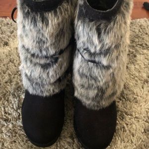 Furry boots